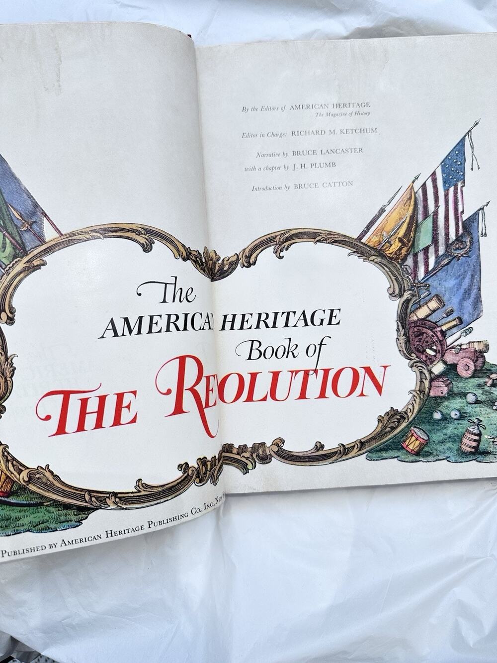 American Heritage Book of the Revolution 1971 Hardcover Illustrated Vintage HC